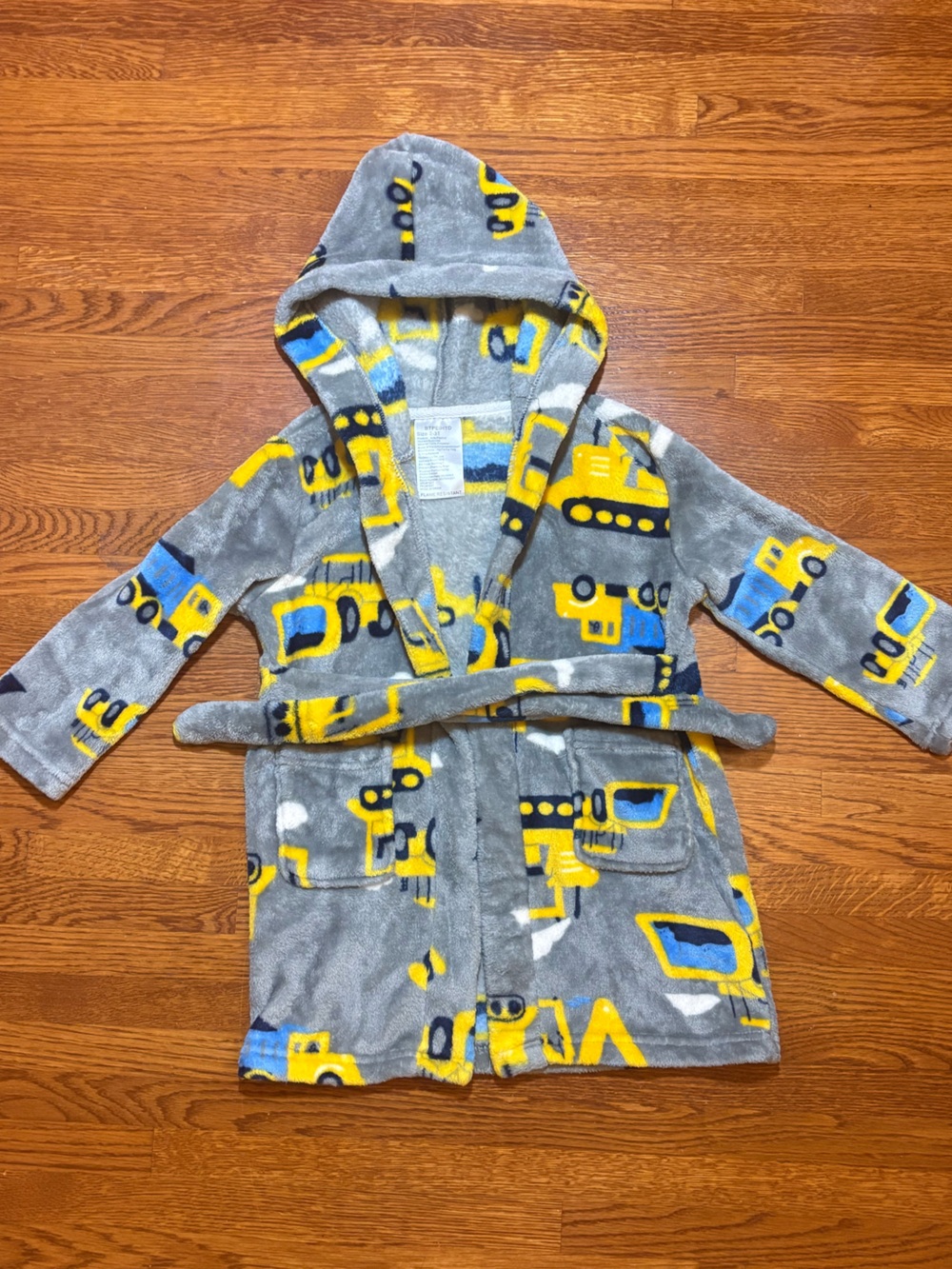 Toddler Plush Construction Robe - Picture 1 of 6
